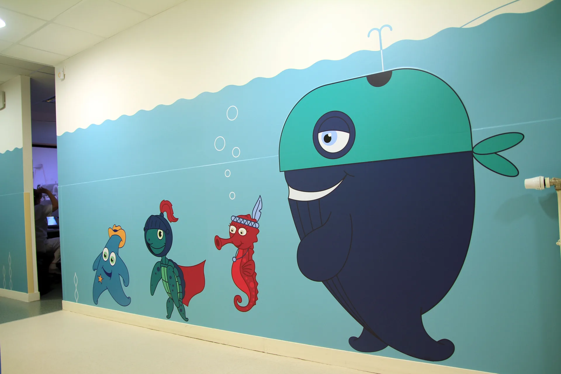 Illustrations du parcours hospitalier pédiatrique conçu par Desind