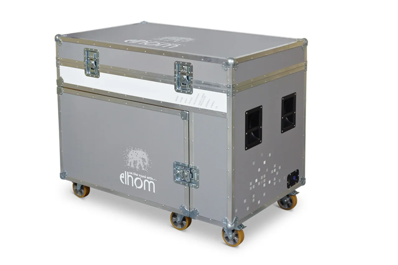 Flight-case robuste intégrant la table numérique ELHOM