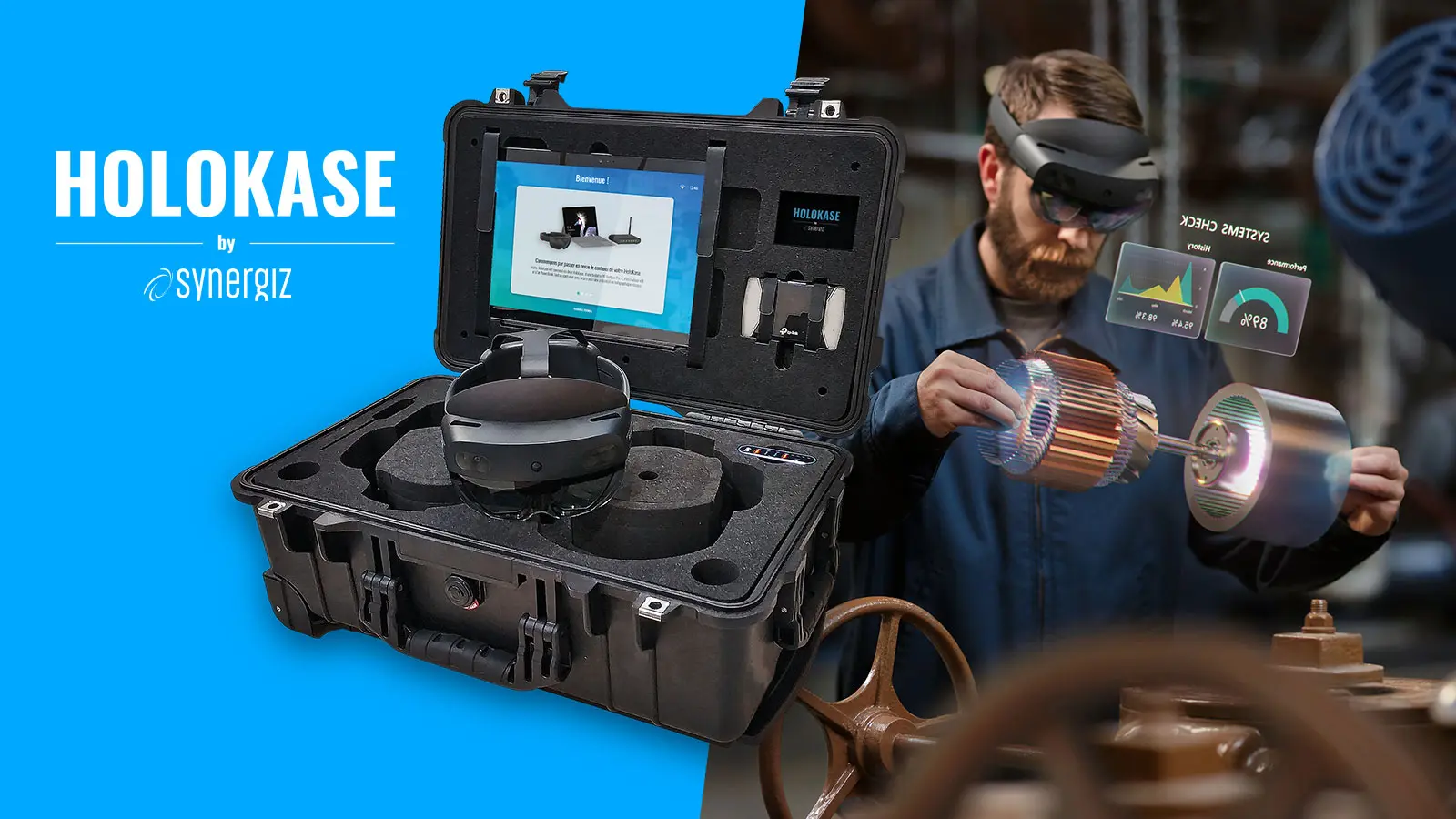 Dispositif de réalité mixte Holokase conçu par Desind