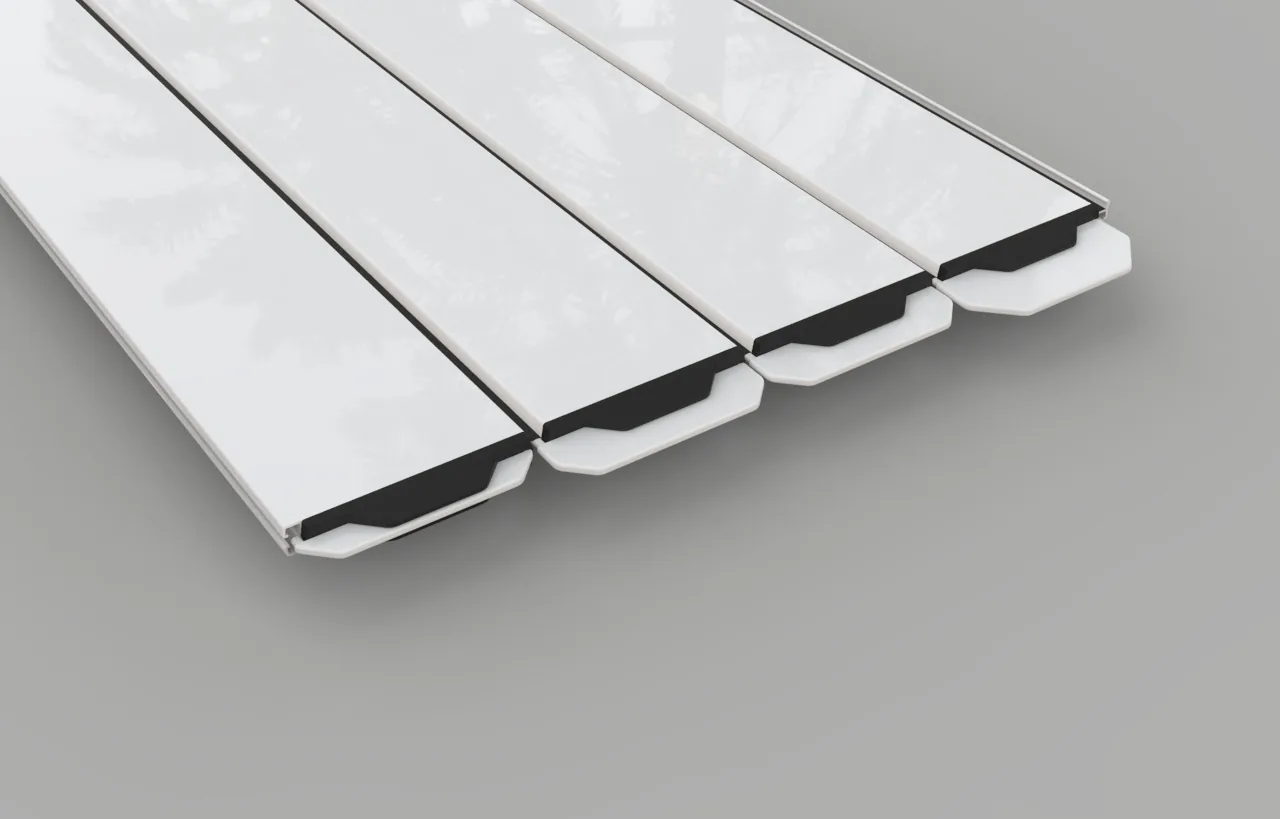 Étude de design industriel du profil Lames 84 pour DEL