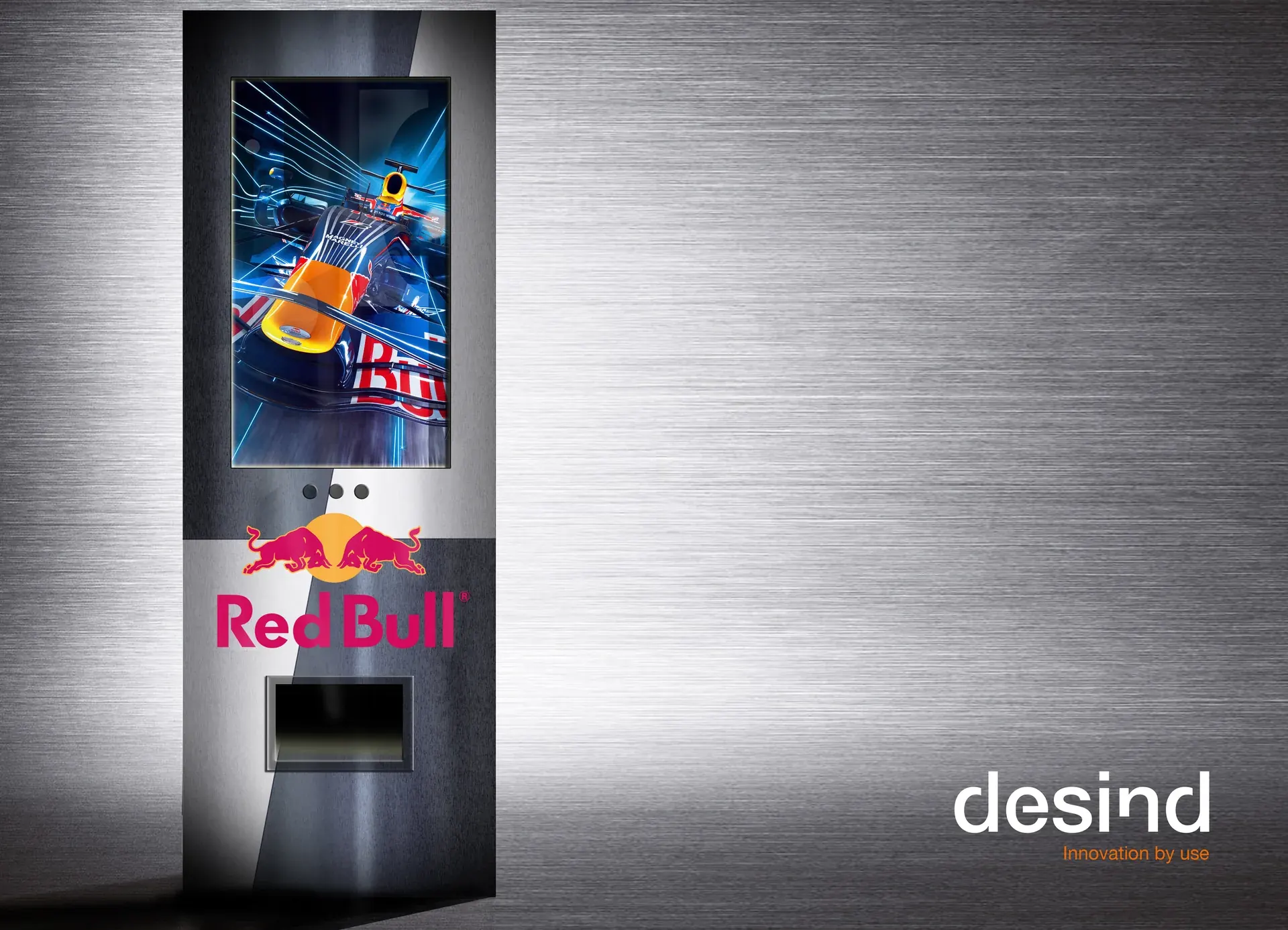 Distributeur interactif Red Bull Zero Calories conçu comme une expérience de marque