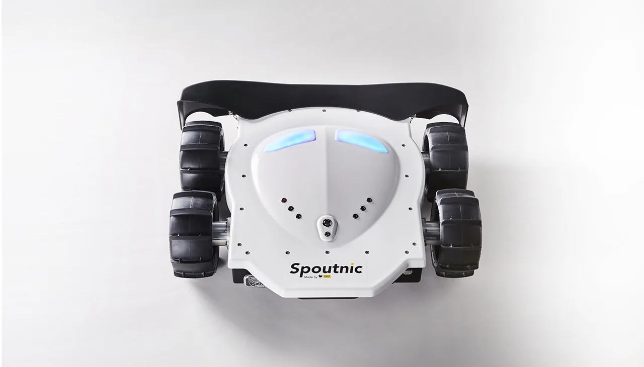 Poignée et forme basse du robot agricole Spoutnic